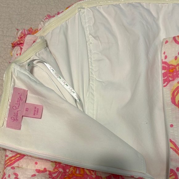 Lilly Pulitzer Strapless Dress in Pink and Orange - Picture 3 of 6